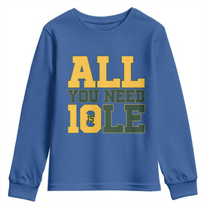 All You Need is Love Youth Sweatshirt Retro Jordan GB Football Lover Fan Gift TS10 Royal Blue Print Your Wear
