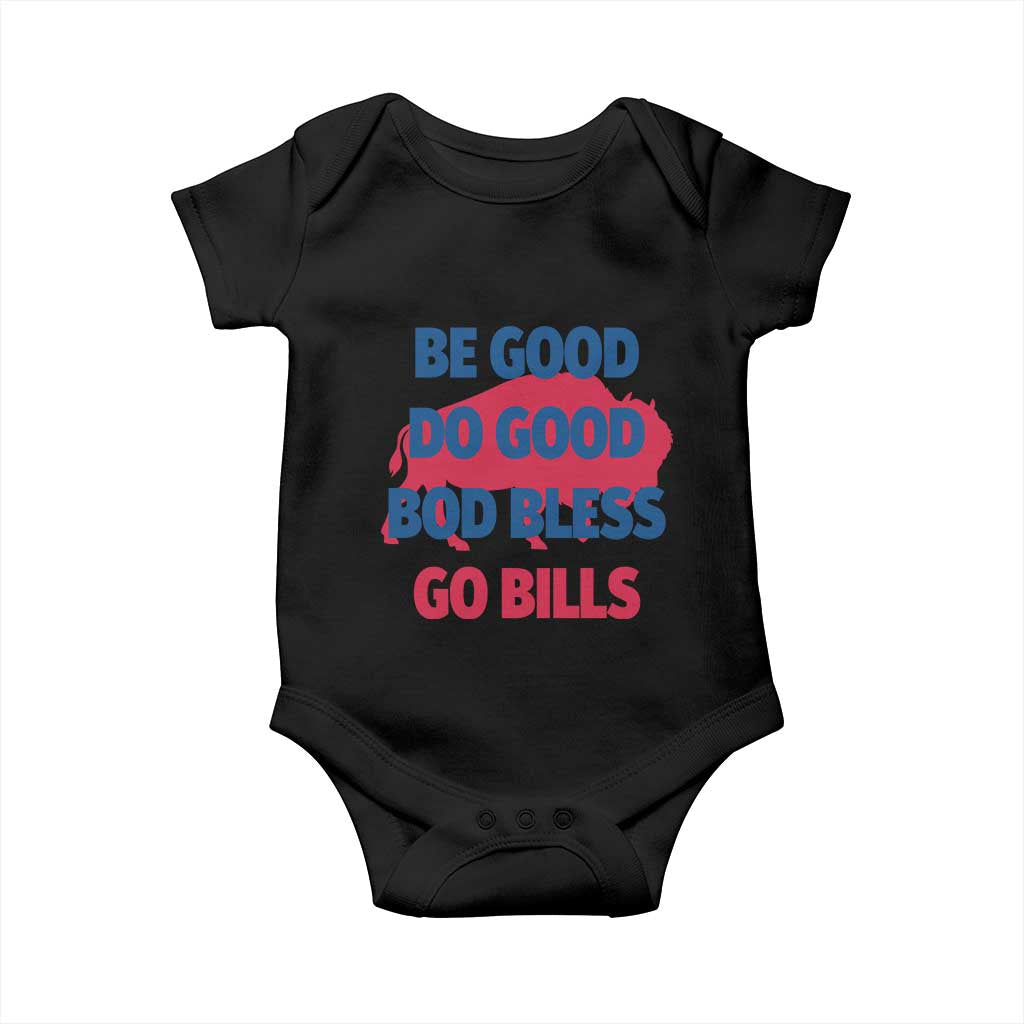 Football Lovers Baby Onesie Game Day Be Good Do Good God Bless Go BFB TS10 Black Print Your Wear