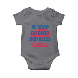 Football Lovers Baby Onesie Game Day Be Good Do Good God Bless Go BFB TS10 Charcoal Print Your Wear
