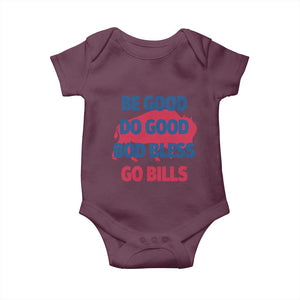 Football Lovers Baby Onesie Game Day Be Good Do Good God Bless Go BFB TS10 Maroon Print Your Wear