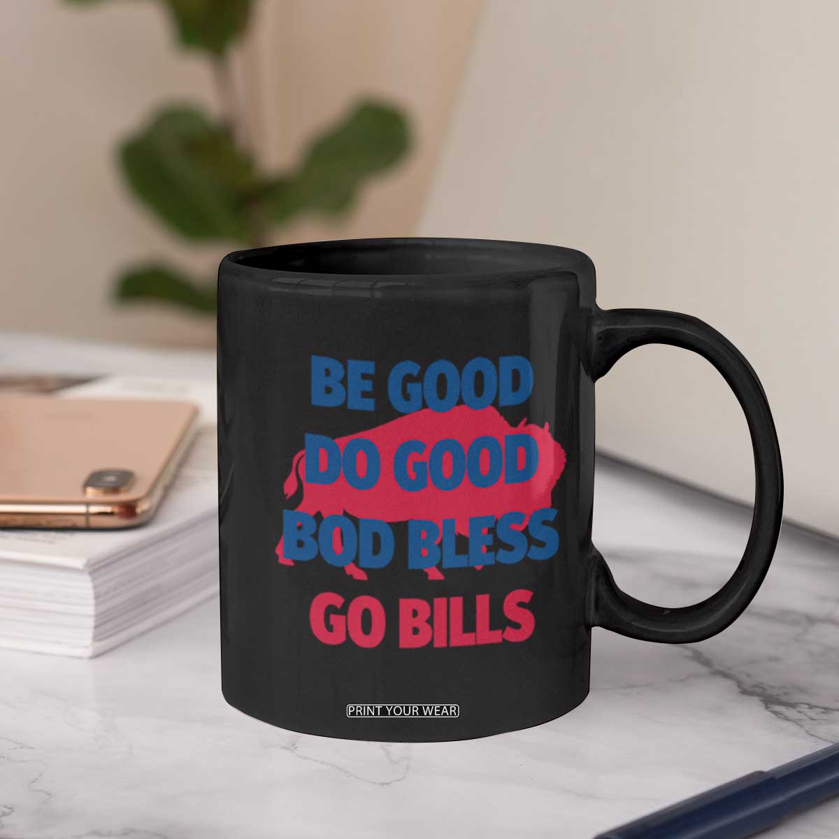 Football Lovers Coffee Mug Game Day Be Good Do Good God Bless Go BFB TS10 Print Your Wear