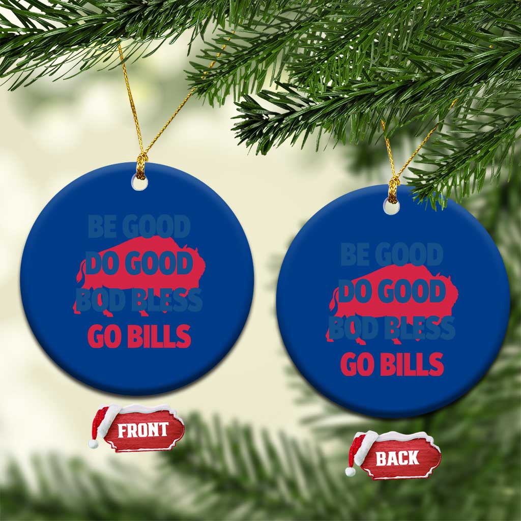 Football Lovers Ceramic Ornament Game Day Be Good Do Good God Bless Go BFB TS10 1pc Blue Print Your Wear