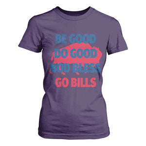 Football Lovers T Shirt For Women Game Day Be Good Do Good God Bless Go BFB TS10 Purple Print Your Wear