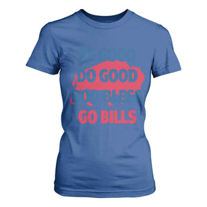 Football Lovers T Shirt For Women Game Day Be Good Do Good God Bless Go BFB TS10 Royal Blue Print Your Wear