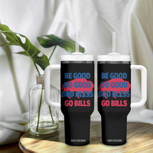 Football Lovers Tumbler With Handle Game Day Be Good Do Good God Bless Go BFB TS10 Print Your Wear