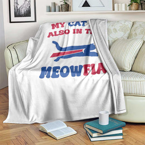 My Cat Is Also In The Meowfia Throw Blanket Cat Dad Football Lover Mafia Fan TS10 Print Your Wear