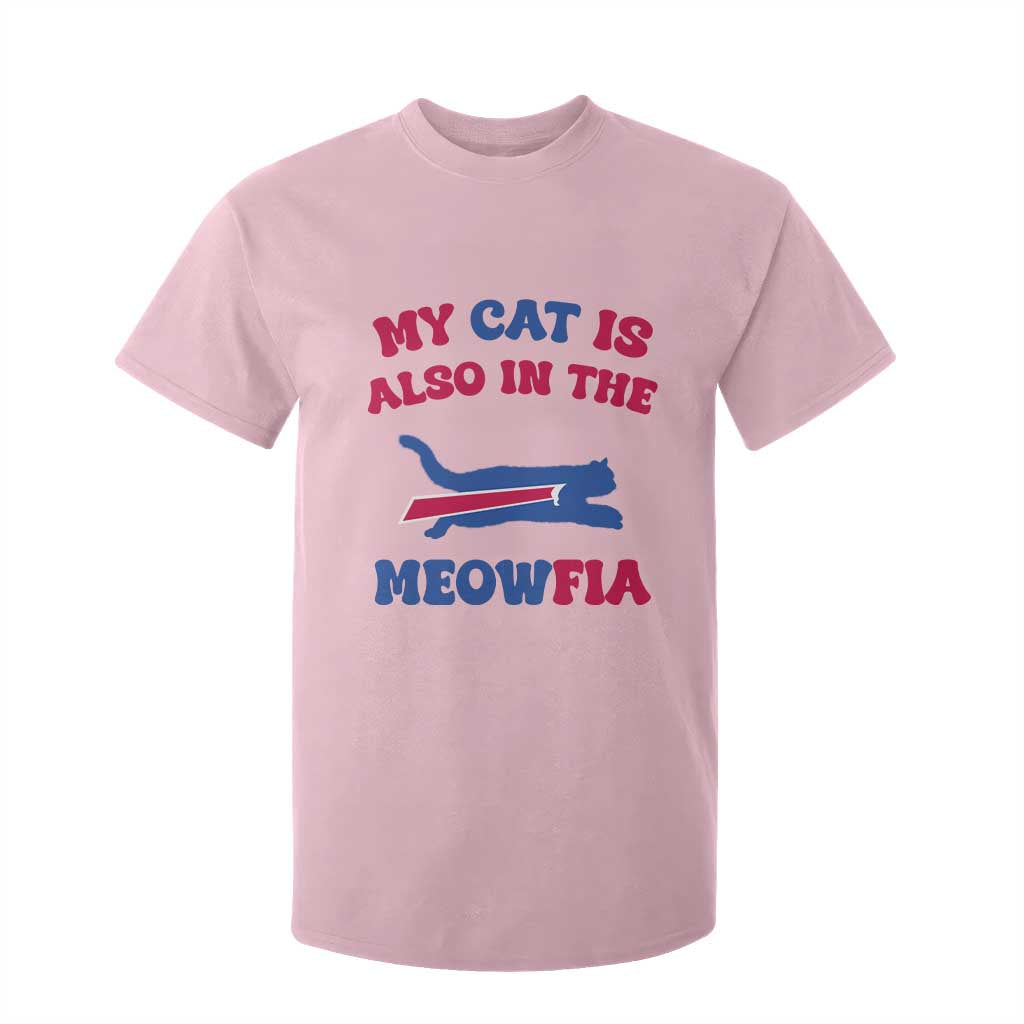 My Cat Is Also In The Meowfia T Shirt For Kid Cat Dad Football Lover Mafia Fan TS10 Light Pink Print Your Wear