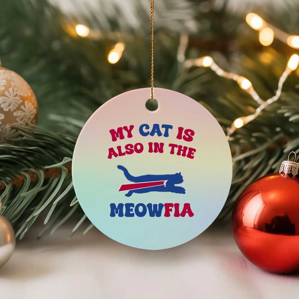 My Cat Is Also In The Meowfia Ceramic Ornament Cat Dad Football Lover Mafia Fan TS10 1pc Pastel Print Your Wear