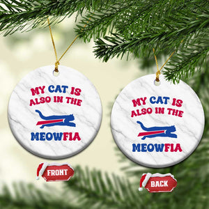 My Cat Is Also In The Meowfia Ceramic Ornament Cat Dad Football Lover Mafia Fan TS10 1pc White Marble Print Your Wear