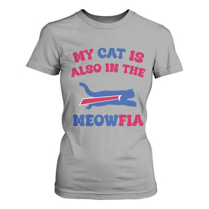 My Cat Is Also In The Meowfia T Shirt For Women Cat Dad Football Lover Mafia Fan TS10 Sport Gray Print Your Wear
