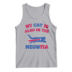 My Cat Is Also In The Meowfia Tank Top Cat Dad Football Lover Mafia Fan TS10 Athletic Heather Print Your Wear