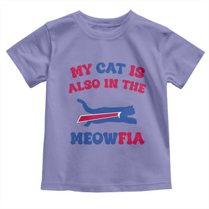 My Cat Is Also In The Meowfia Toddler T Shirt Cat Dad Football Lover Mafia Fan TS10 Violet Print Your Wear