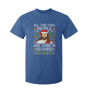 Funny Jesus Christmas December Birthday T Shirt For Kid Ugly Xmas TS10 Royal Blue Print Your Wear