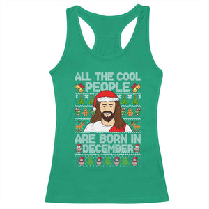 Funny Jesus Christmas December Birthday Racerback Tank Top Ugly Xmas TS10 Irish Green Print Your Wear