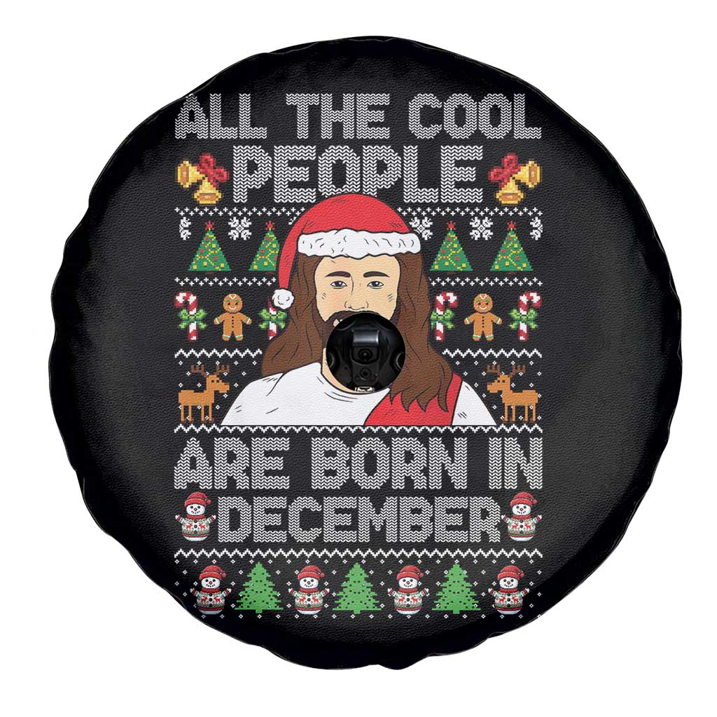 Funny Jesus Christmas December Birthday Spare Tire Cover Ugly Xmas TS10 Print Your Wear