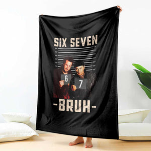 Funny 6 7 Meme Throw Blanket Retro Home Christmas Movie Alone TS10 Print Your Wear