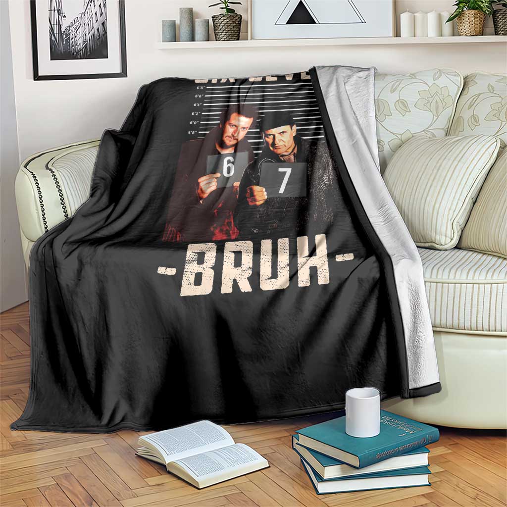 Funny 6 7 Meme Throw Blanket Retro Home Christmas Movie Alone TS10 Print Your Wear