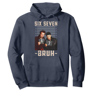 Funny 6 7 Meme Hoodie Retro Home Christmas Movie Alone TS10 Navy Print Your Wear