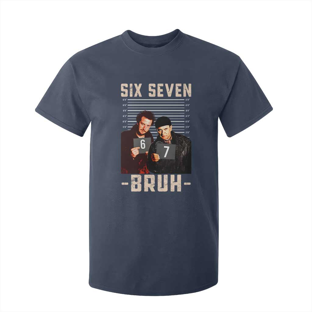 Funny 6 7 Meme T Shirt For Kid Retro Home Christmas Movie Alone TS10 Navy Print Your Wear