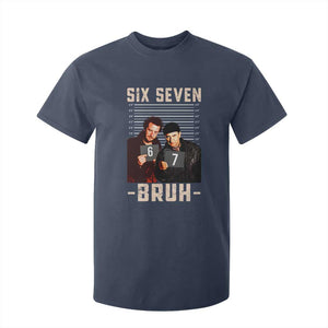 Funny 6 7 Meme T Shirt For Kid Retro Home Christmas Movie Alone TS10 Navy Print Your Wear