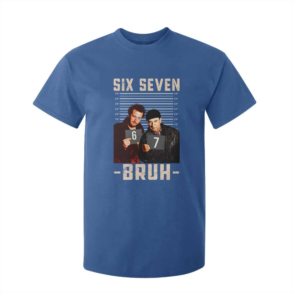 Funny 6 7 Meme T Shirt For Kid Retro Home Christmas Movie Alone TS10 Royal Blue Print Your Wear