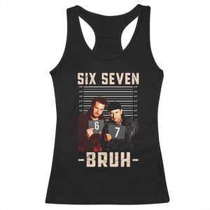 Funny 6 7 Meme Racerback Tank Top Retro Home Christmas Movie Alone TS10 Black Print Your Wear
