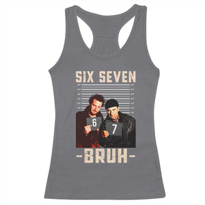 Funny 6 7 Meme Racerback Tank Top Retro Home Christmas Movie Alone TS10 Charcoal Print Your Wear