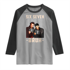 Funny 6 7 Meme Raglan Shirt Retro Home Christmas Movie Alone TS10 Sport Gray Black Print Your Wear