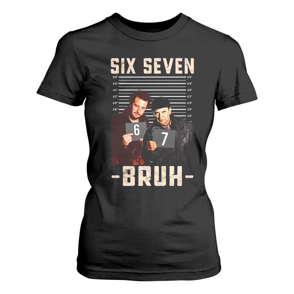 Funny 6 7 Meme T Shirt For Women Retro Home Christmas Movie Alone TS10 Black Print Your Wear