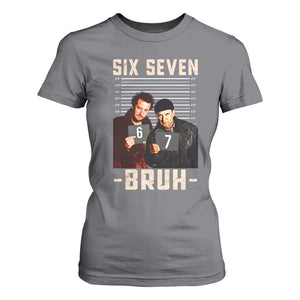 Funny 6 7 Meme T Shirt For Women Retro Home Christmas Movie Alone TS10 Charcoal Print Your Wear