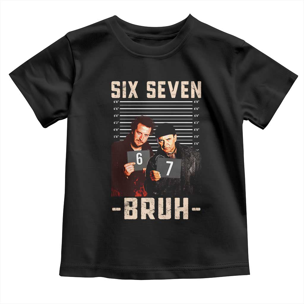 Funny 6 7 Meme Toddler T Shirt Retro Home Christmas Movie Alone TS10 Black Print Your Wear