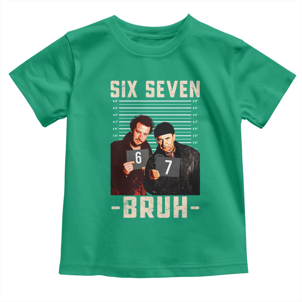 Funny 6 7 Meme Toddler T Shirt Retro Home Christmas Movie Alone TS10 Irish Green Print Your Wear
