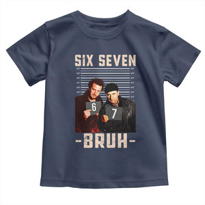 Funny 6 7 Meme Toddler T Shirt Retro Home Christmas Movie Alone TS10 Navy Print Your Wear