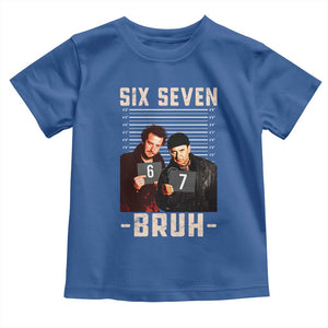 Funny 6 7 Meme Toddler T Shirt Retro Home Christmas Movie Alone TS10 Royal Blue Print Your Wear