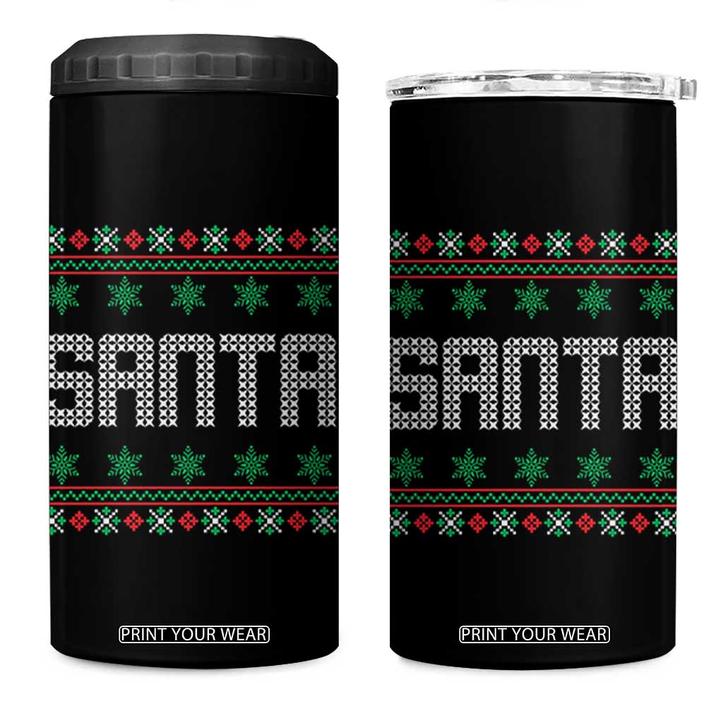 I'm So Good Santa Came Twice Santa 4 in 1 Can Cooler Tumbler Funny Ugly Matching Couple Christmas Outfit Pajama TS10 One Size: 16 oz Black Print Your Wear