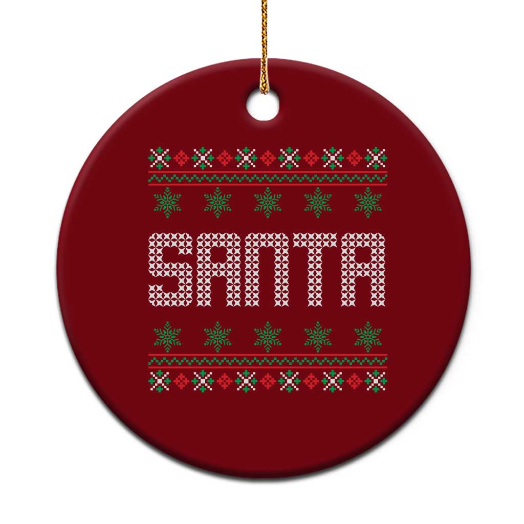 I'm So Good Santa Came Twice Santa Ceramic Ornament Funny Ugly Matching Couple Christmas Outfit Pajama TS10 1pc Red Print Your Wear