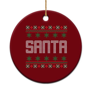 I'm So Good Santa Came Twice Santa Ceramic Ornament Funny Ugly Matching Couple Christmas Outfit Pajama TS10 1pc Red Print Your Wear