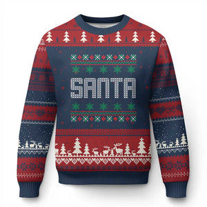 I'm So Good Santa Came Twice Santa Ugly Christmas Sweater Funny Ugly Matching Couple Xmas Outfit Pajama TS10 Navy Red Print Your Wear