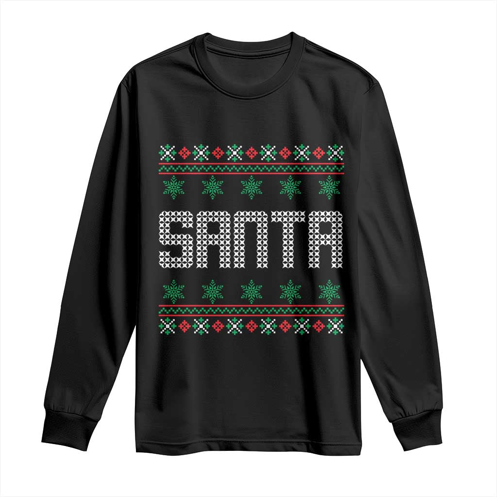 I'm So Good Santa Came Twice Santa Long Sleeve Shirt Funny Ugly Matching Couple Christmas Outfit Pajama TS10 Black Print Your Wear