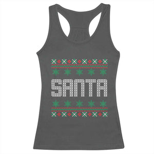 I'm So Good Santa Came Twice Santa Racerback Tank Top Funny Ugly Matching Couple Christmas Outfit Pajama TS10 Dark Heather Print Your Wear