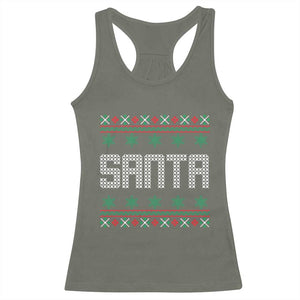 I'm So Good Santa Came Twice Santa Racerback Tank Top Funny Ugly Matching Couple Christmas Outfit Pajama TS10 Military Green Print Your Wear