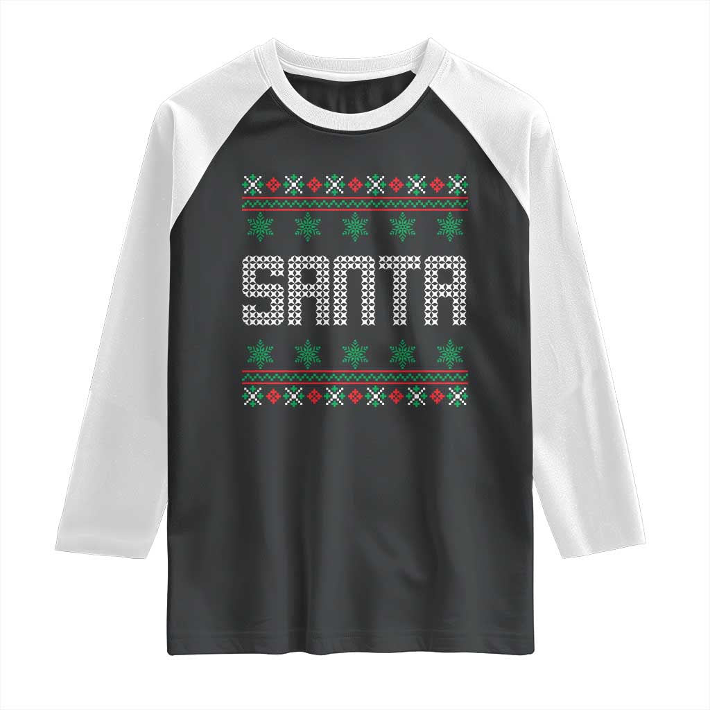 I'm So Good Santa Came Twice Santa Raglan Shirt Funny Ugly Matching Couple Christmas Outfit Pajama TS10 Black White Print Your Wear