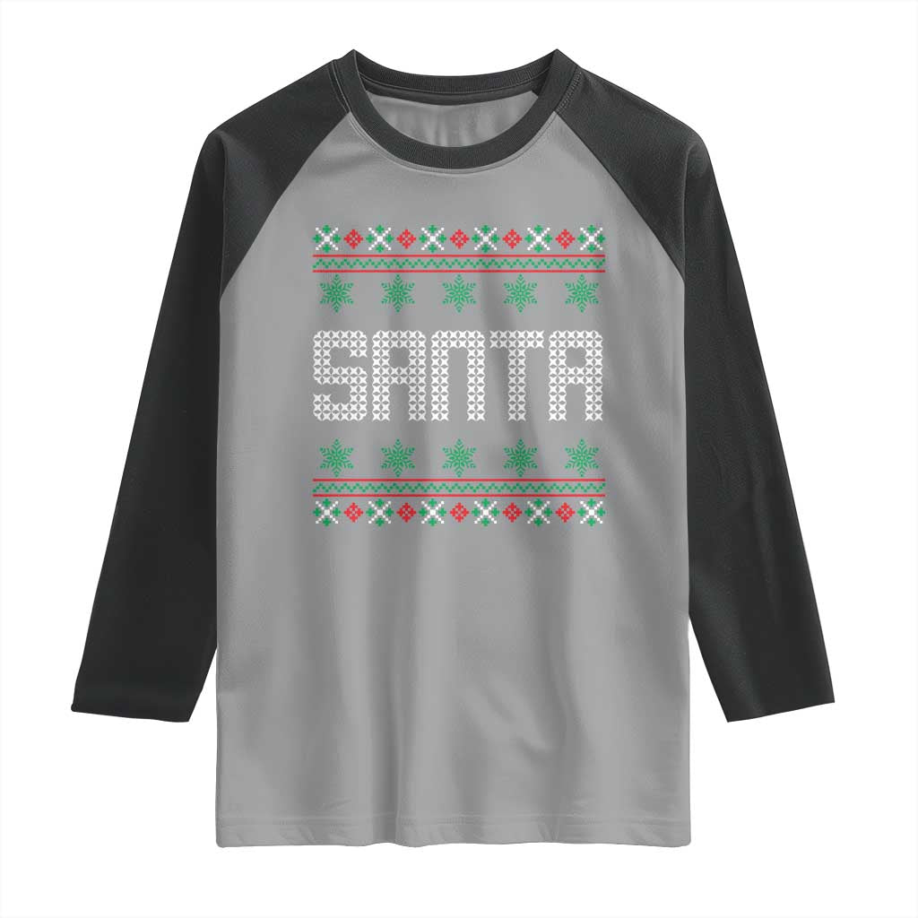 I'm So Good Santa Came Twice Santa Raglan Shirt Funny Ugly Matching Couple Christmas Outfit Pajama TS10 Sport Gray Black Print Your Wear