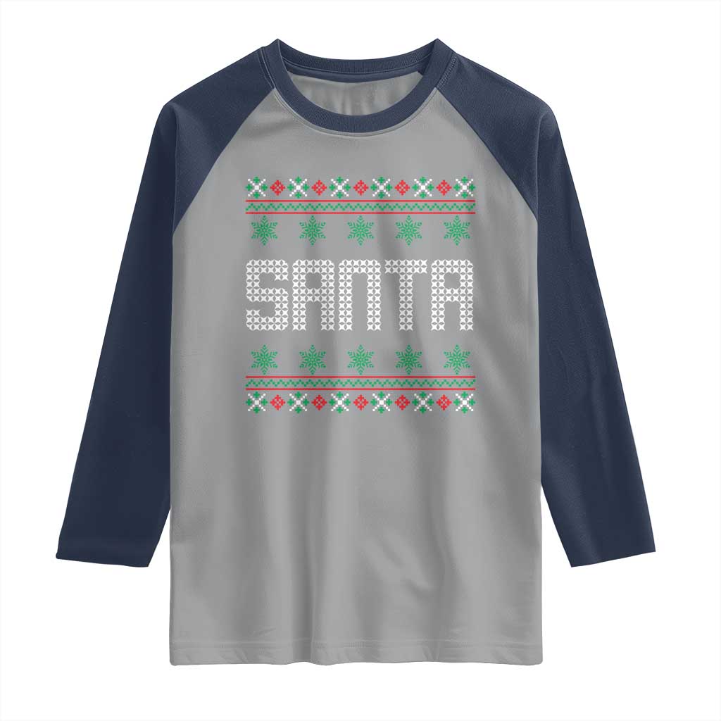 I'm So Good Santa Came Twice Santa Raglan Shirt Funny Ugly Matching Couple Christmas Outfit Pajama TS10 Sport Gray Navy Print Your Wear