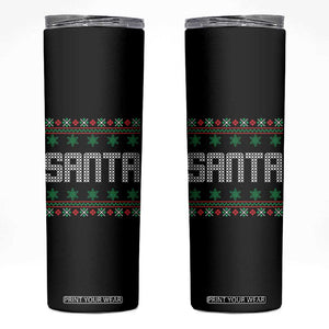 I'm So Good Santa Came Twice Santa Skinny Tumbler Funny Ugly Matching Couple Christmas Outfit Pajama TS10 Black Print Your Wear