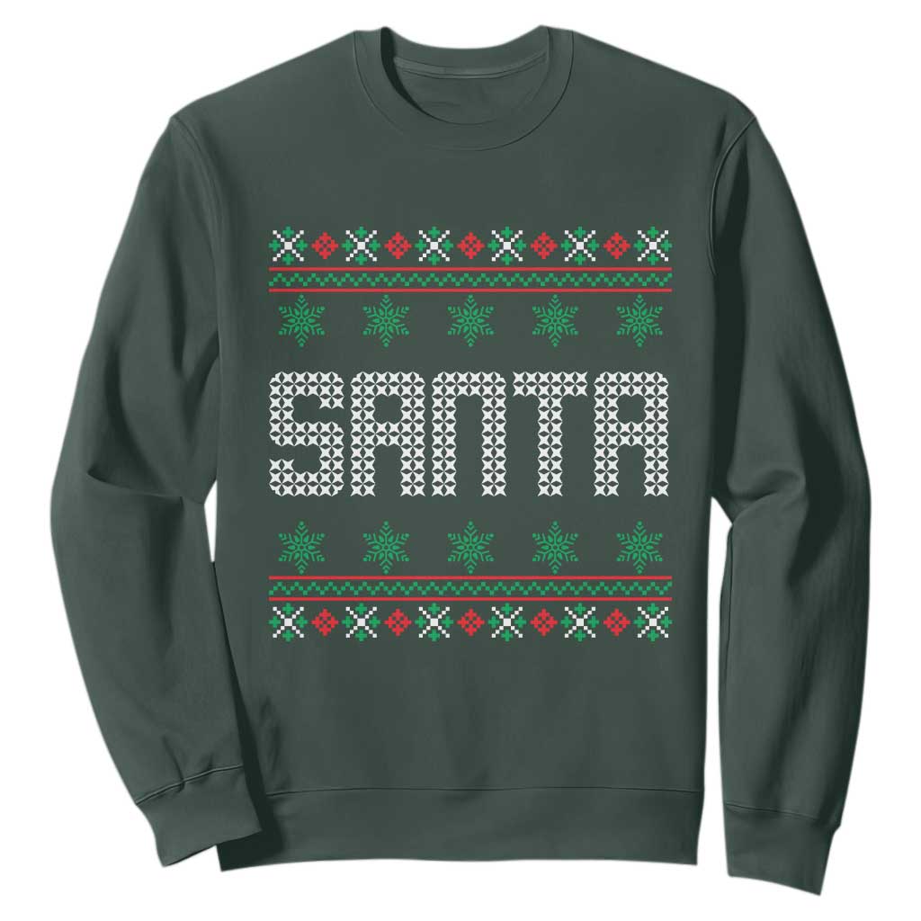 I'm So Good Santa Came Twice Santa Sweatshirt Funny Ugly Matching Couple Christmas Outfit Pajama TS10 Dark Forest Green Print Your Wear