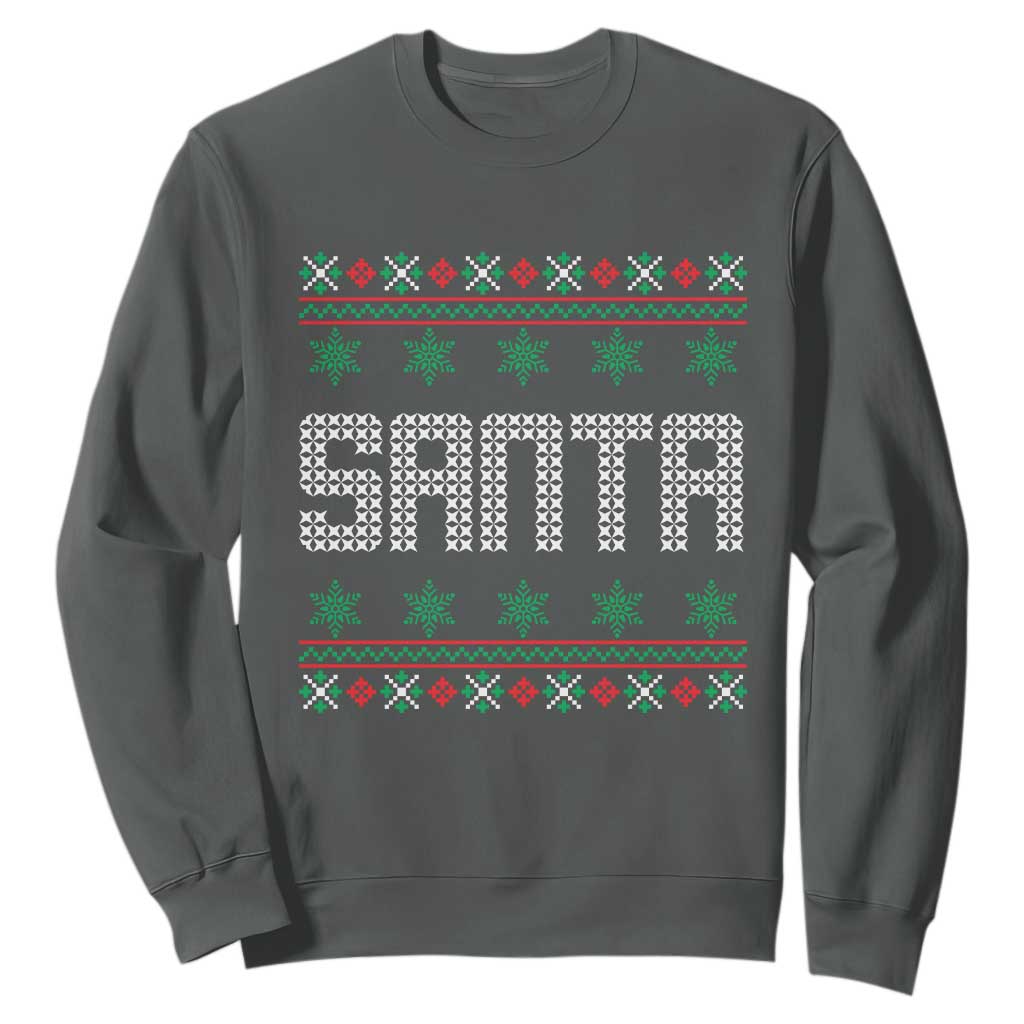 I'm So Good Santa Came Twice Santa Sweatshirt Funny Ugly Matching Couple Christmas Outfit Pajama TS10 Dark Heather Print Your Wear