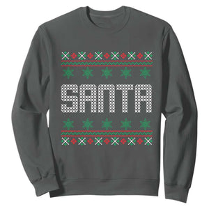 I'm So Good Santa Came Twice Santa Sweatshirt Funny Ugly Matching Couple Christmas Outfit Pajama TS10 Dark Heather Print Your Wear