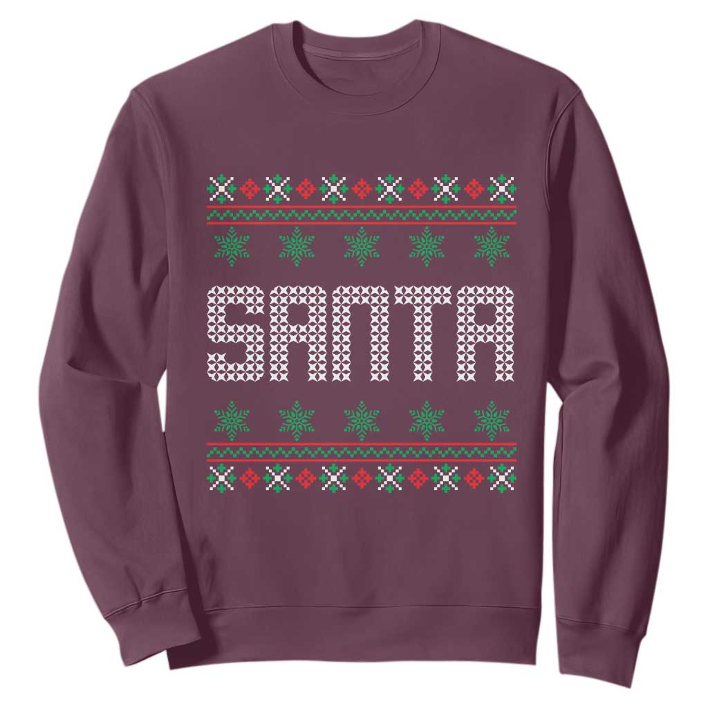 I'm So Good Santa Came Twice Santa Sweatshirt Funny Ugly Matching Couple Christmas Outfit Pajama TS10 Maroon Print Your Wear
