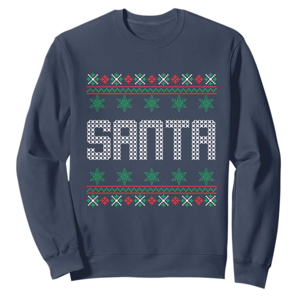 I'm So Good Santa Came Twice Santa Sweatshirt Funny Ugly Matching Couple Christmas Outfit Pajama TS10 Navy Print Your Wear